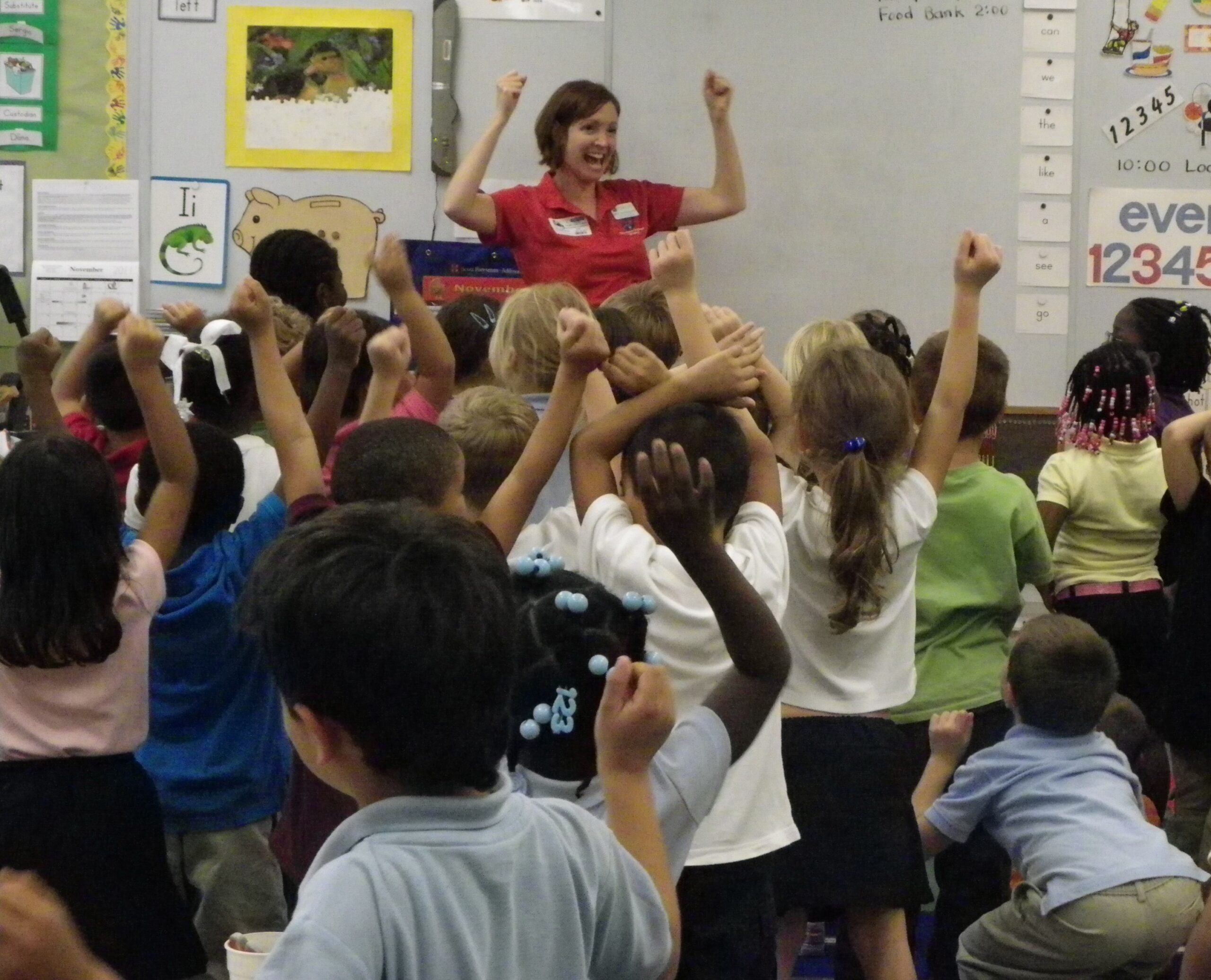 Character and citizenship education as children donate to local food bank