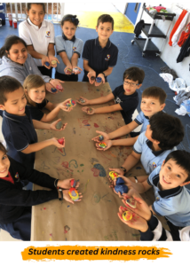 students created kindness rocks