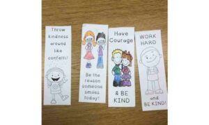 Kindness for kids bookmarks